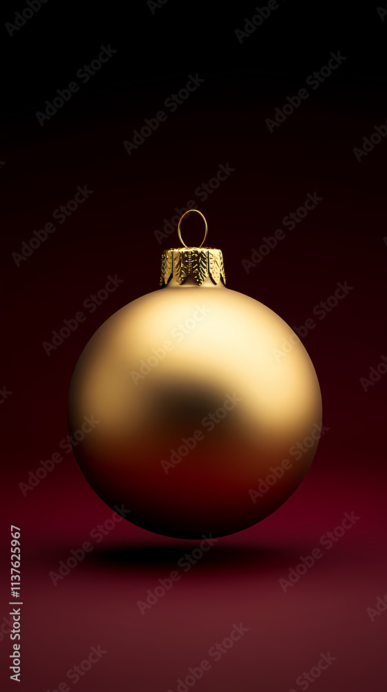 Sparkling red Christmas ornament Sparkling red Christmas ornament
