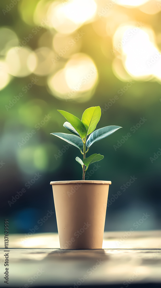 Fresh indoor potted seedling Fresh indoor potted seedling