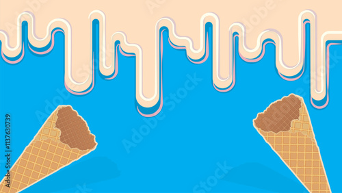 waffle vector background vector illustration