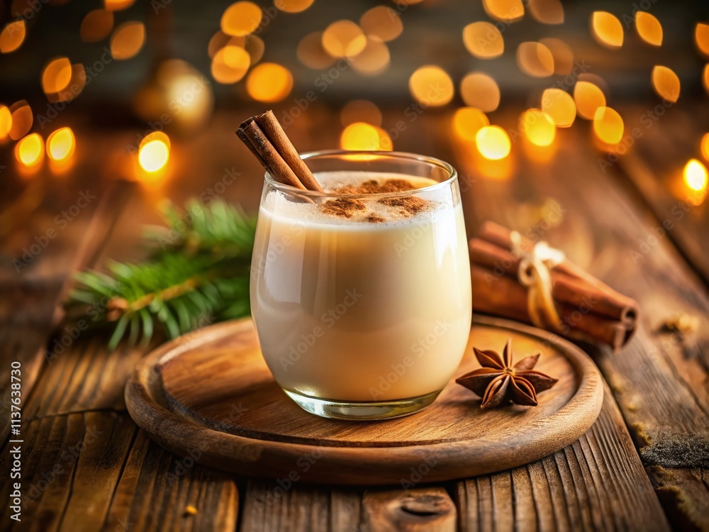 Refreshing Cinnamon Horchata: Rustic Wooden Table Photography Refreshing Cinnamon Horchata: Rustic Wooden Table Photography