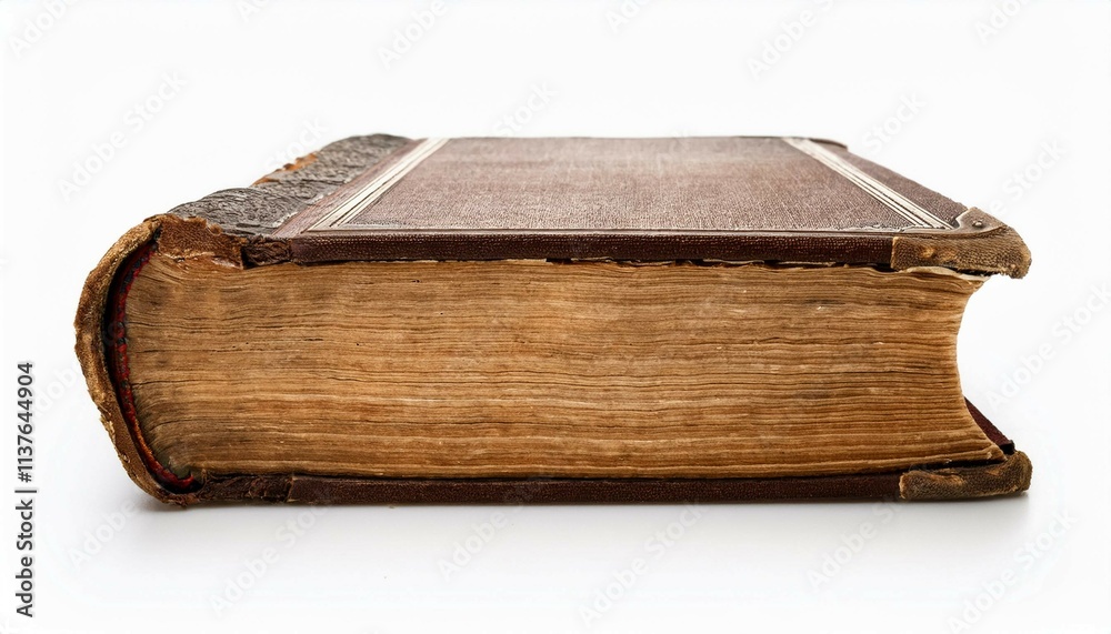 old book isolated on white