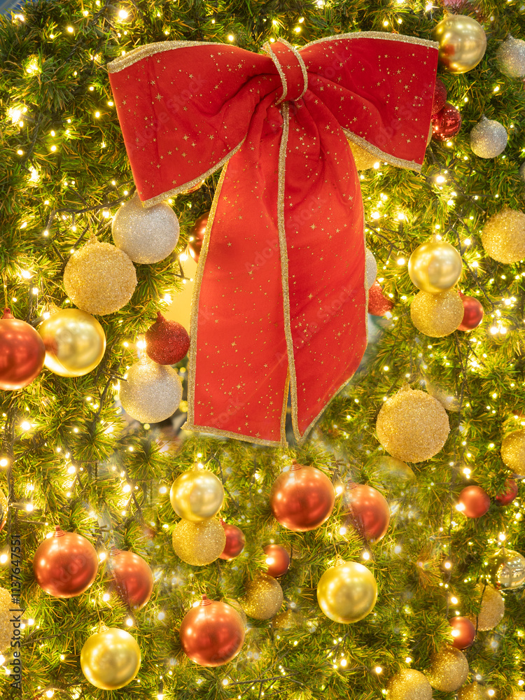 Red Ribbin for Chrismas Celebration.