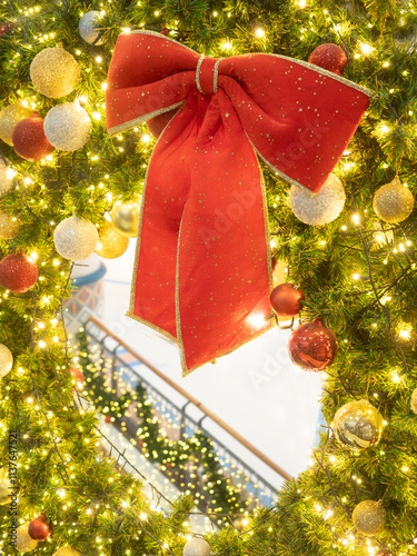 Red Ribbin for Chrismas Celebration.