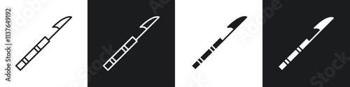 Harpoon icons collection in black filled and line style.