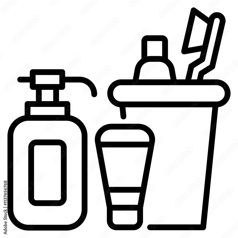 toiletries single icon toiletries single icon