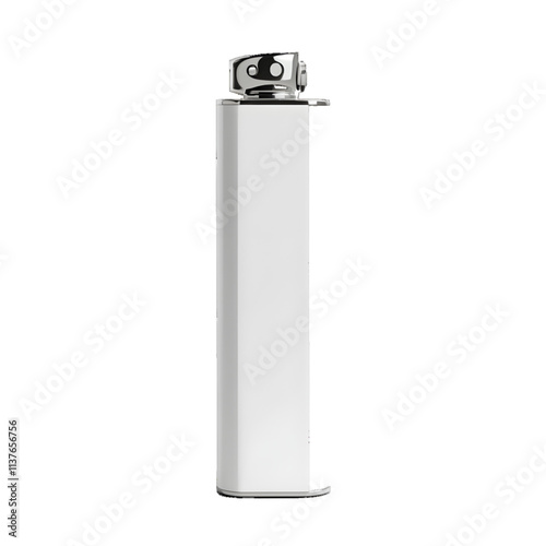 White lighter isolated on white or transparent background