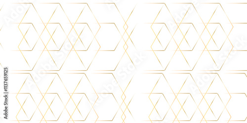 Abstract white background with hexagon and hexagonal background. Luxury gold pattern with hexagons. Gold hexagon and white background. Clear pattern abstract background hexagon. Futuristic abstract bg