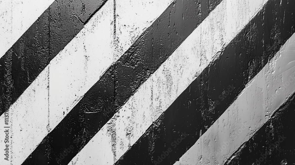 A black and white striped wall with a white stripe in the middle A black and white striped wall with a white stripe in the middle