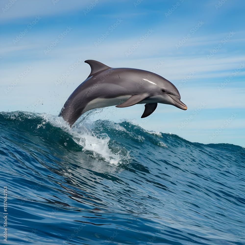 Fototapeta premium dolphin jumping out of water