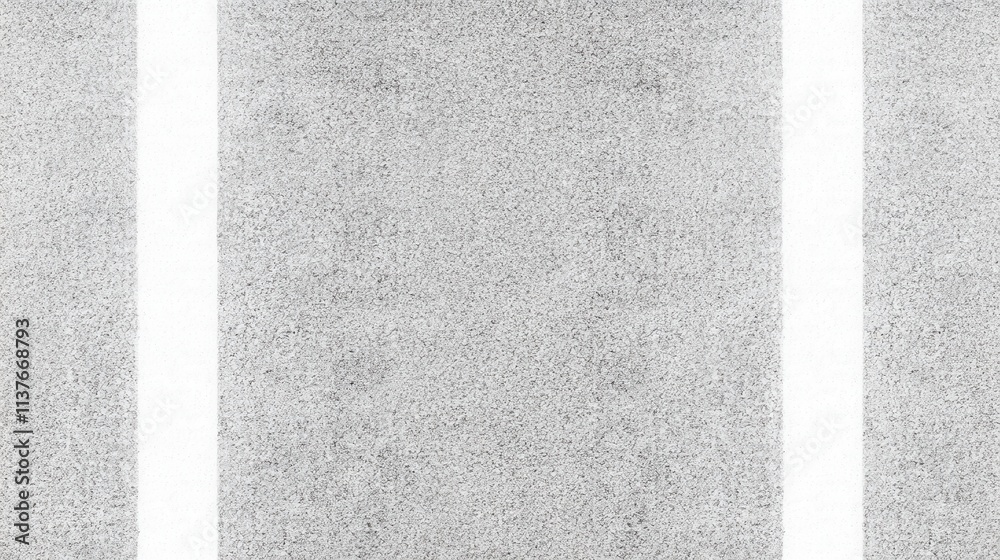 Fototapeta premium Abstract Gray Pavement Texture with White Lines - A Modern Geometric Design