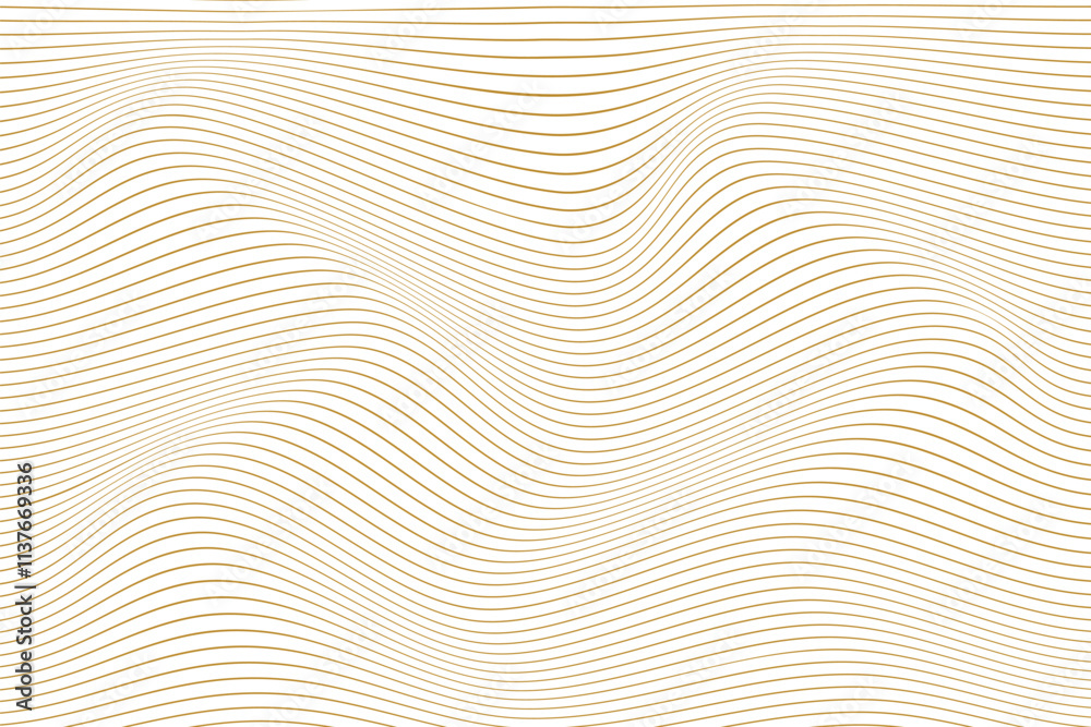 simple abstract dark brown color thin wavy line pattern a white background with a pattern of lines drawn by a line