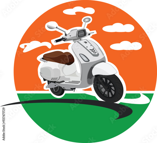 Electric motorcycle logo