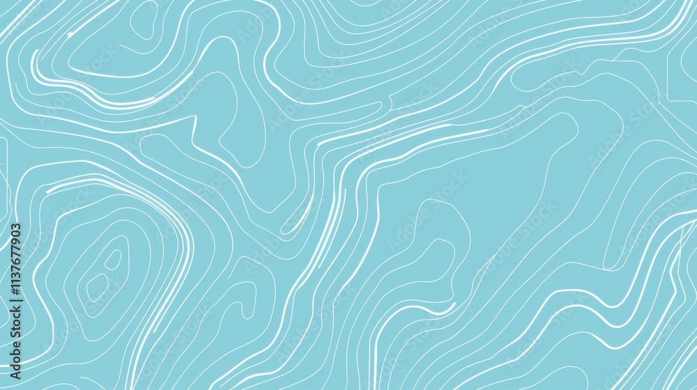 Abstract Blue Geometric Background with curved lines vector presentation design, light blue background Abstract Blue Geometric Background with curved lines vector presentation design, light blue background