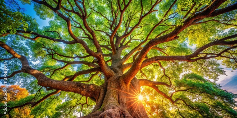 Fototapeta premium Stunning Tree Background Images: High-Resolution Nature Photography for Desktop & Mobile