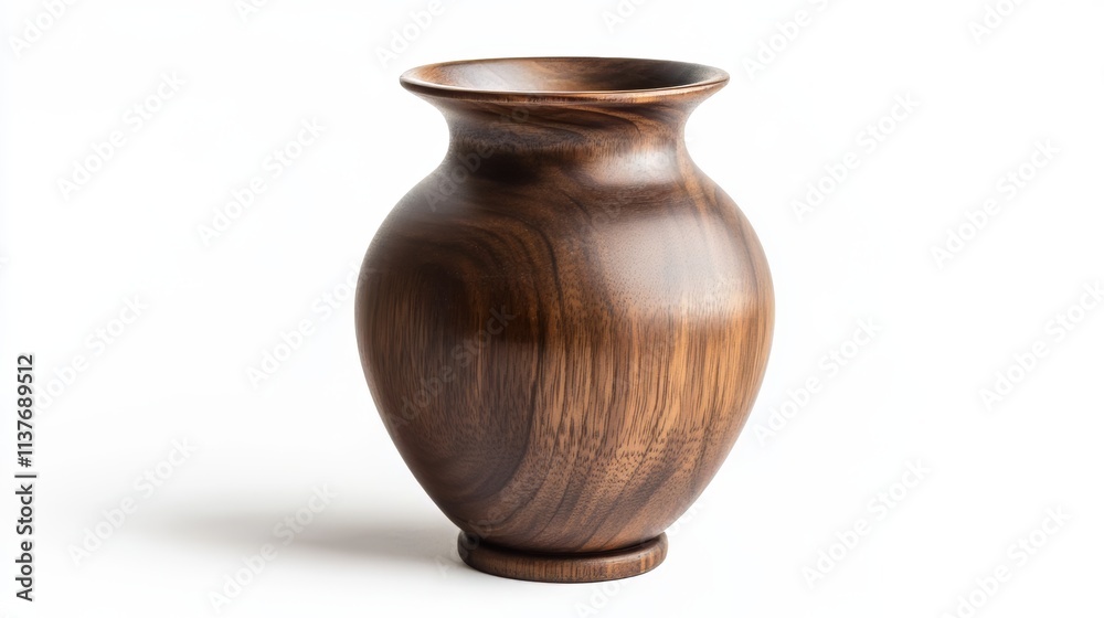 Exquisite Walnut Wood Vase: A Statement Piece for Modern Homes Exquisite Walnut Wood Vase: A Statement Piece for Modern Homes