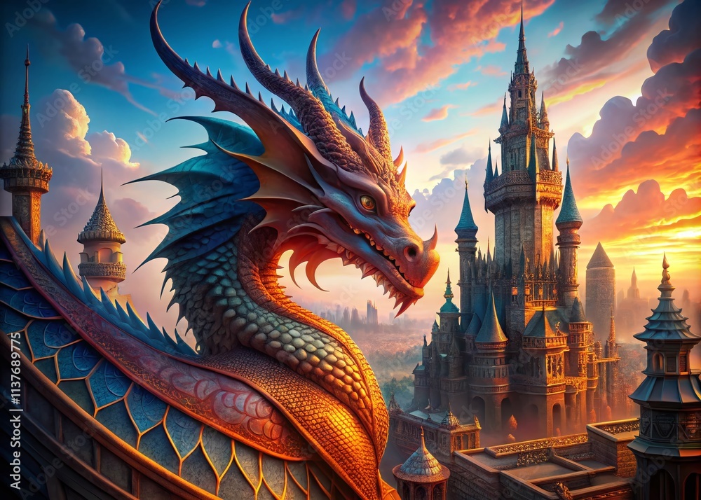 Majestic Dragon Architecture: AI-Generated Fantasy Building Designs Majestic Dragon Architecture: AI-Generated Fantasy Building Designs