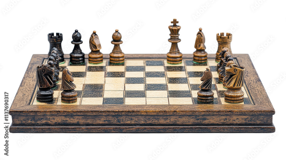 Classic Chessboard with Pieces in Mid Game: Perfect Visual for Games, Strategy Sessions, and Tutorials. Classic Chessboard with Pieces in Mid Game: Perfect Visual for Games, Strategy Sessions, and Tutorials.