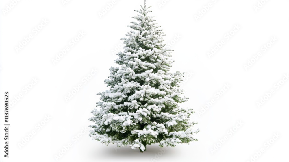 Majestic Snow-Covered Christmas Tree Majestic Snow-Covered Christmas Tree