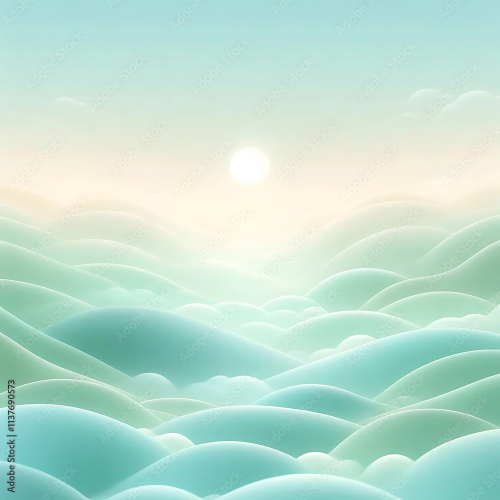 Fototapeta premium A mint pastel color background image