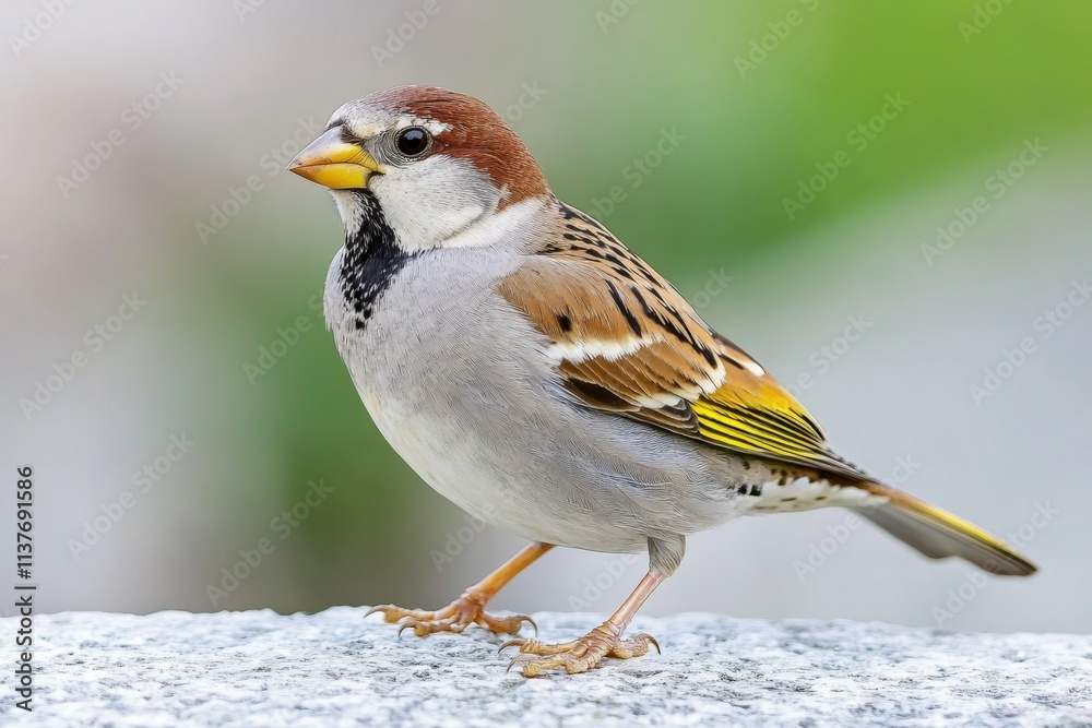 Female Ruby-crowned kinglet.. Beautiful simple AI generated image Female Ruby-crowned kinglet.. Beautiful simple AI generated image