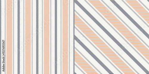 Plaid Gingham, Plaid pattern, seamless Gingham pattern, check textile. Seamless fabric. Seamless gingham, in peach fuzz shades, texture effect. Hand drawn designs for projects, fabrics, decorations or
