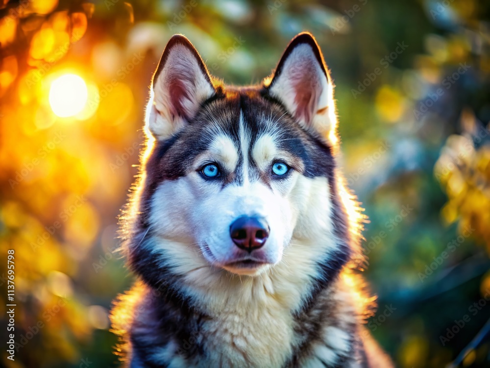 Obraz premium Majestic Siberian Husky Pictures: Stunning Dog Photos, Breathtaking Husky Images, Adorable Siberian Husky Portraits