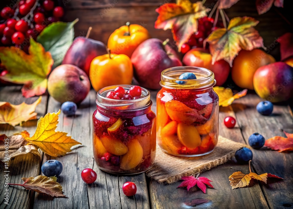 Surreal Autumn Preserves: Cozy Fall Still Life Photography