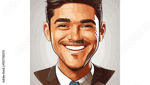 A businessman with happy face expression 001