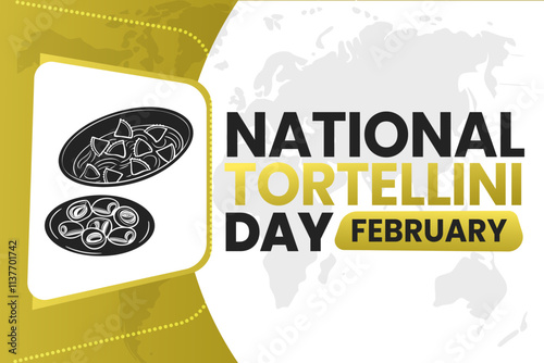 vector illustration for NATIONAL TORTELLINI DAY background