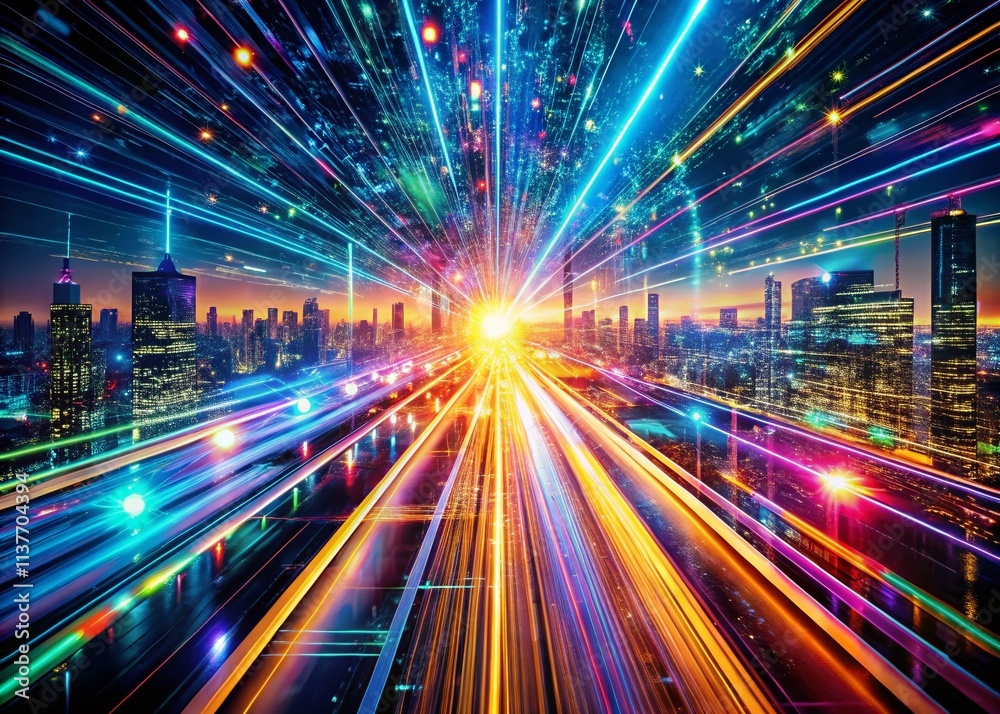 Surreal Speed Lines: Internet Technology Abstract Photography, Digital Art, Futuristic Background Surreal Speed Lines: Internet Technology Abstract Photography, Digital Art, Futuristic Background