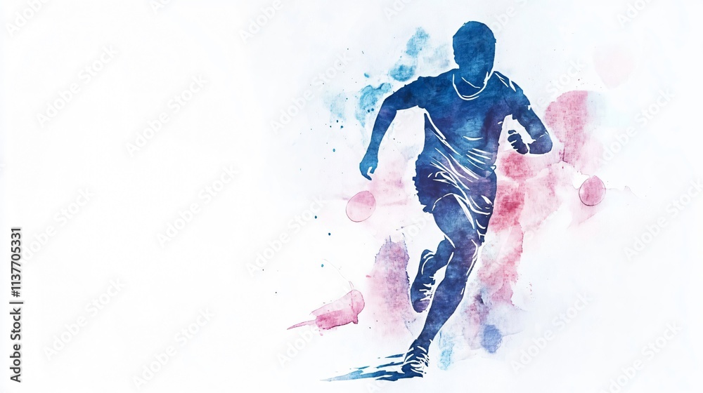 Dynamic Running Man Watercolor Silhouette: A Stunning Depiction of Athleticism and Determination in Motion Dynamic Running Man Watercolor Silhouette: A Stunning Depiction of Athleticism and Determination in Motion