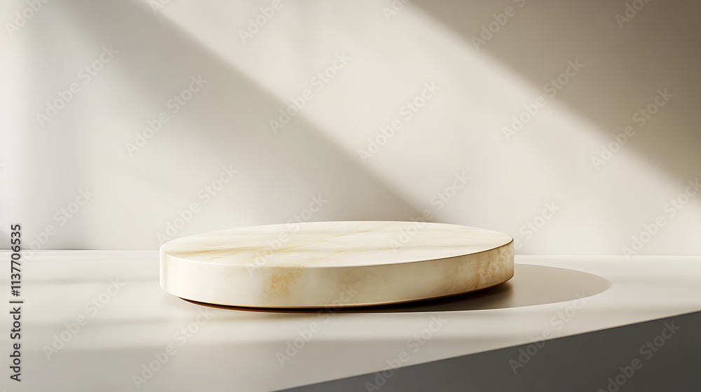 A sleek oval-shaped podium with a concrete finish, positioned in a well-lit studio, gradient background blending from pale gray to warm taupe, calming industrial elegance, hd quality, A sleek oval-shaped podium with a concrete finish, positioned in a well-lit studio, gradient background blending from pale gray to warm taupe, calming industrial elegance, hd quality,