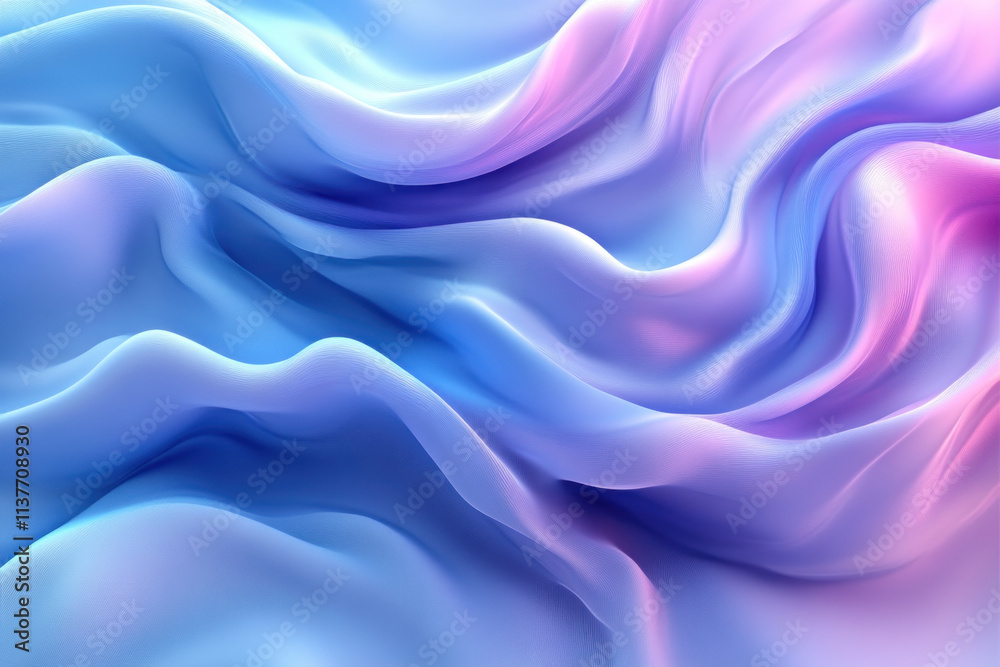 Obraz premium Abstract Flowing Waves Blend Smoothly with Pastel Colors