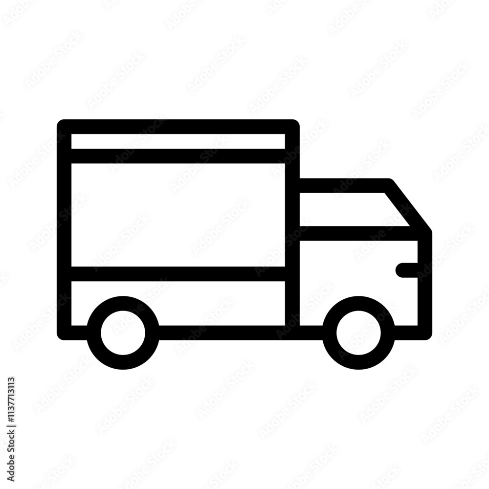 Delivery Truck Vector Icon Design Illustration Delivery Truck Vector Icon Design Illustration