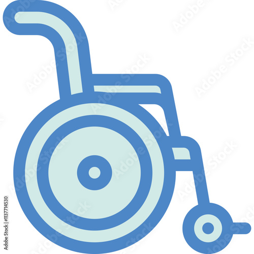 Simple vector icon wheelchair