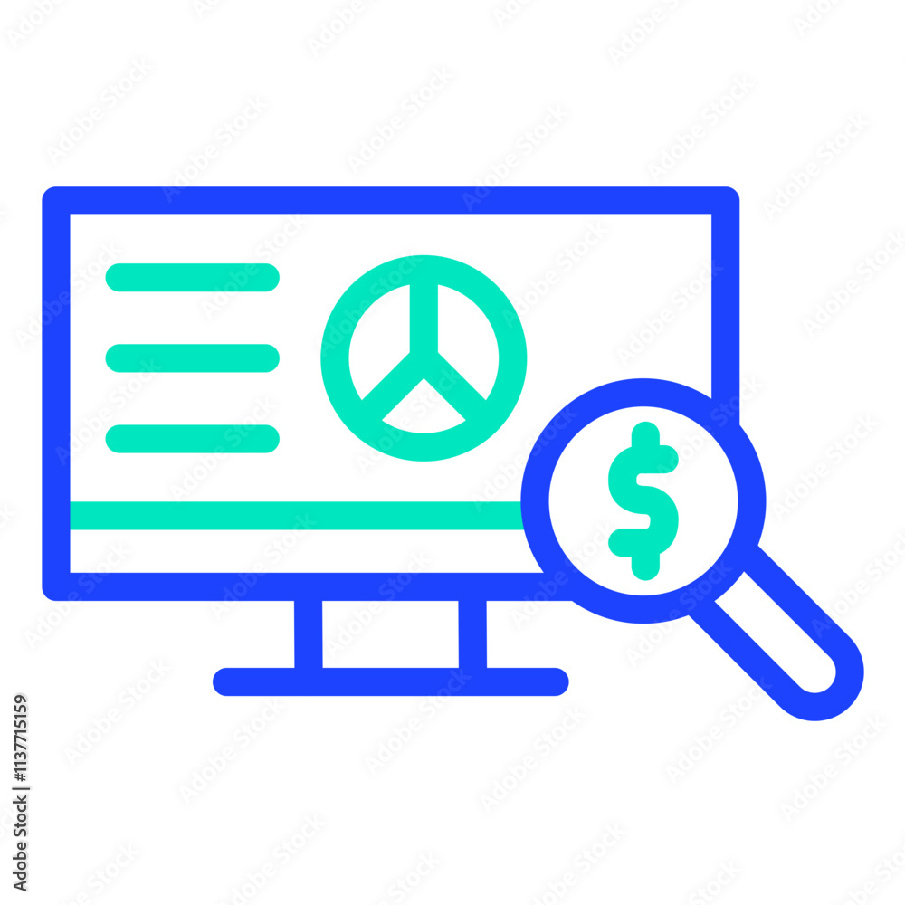 Market Research Vector Icon Design Illustration Market Research Vector Icon Design Illustration