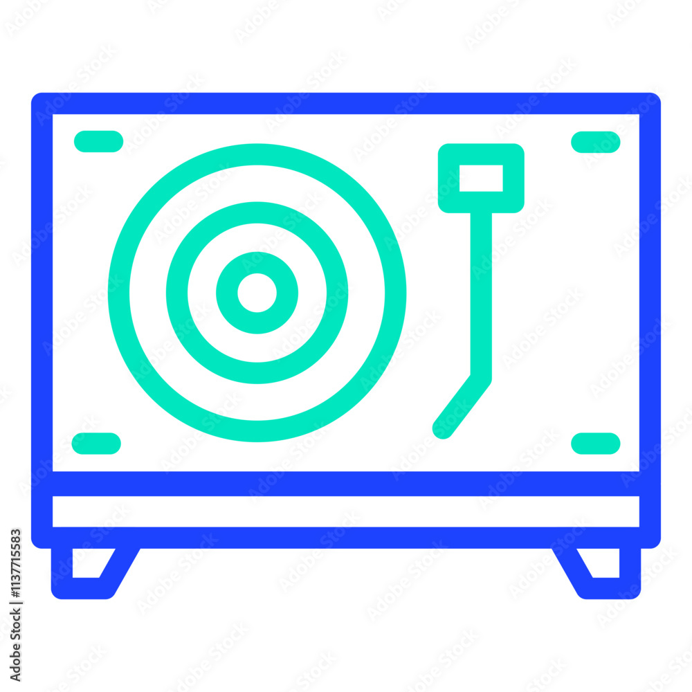 Turntable Vector Icon Design Illustration Turntable Vector Icon Design Illustration