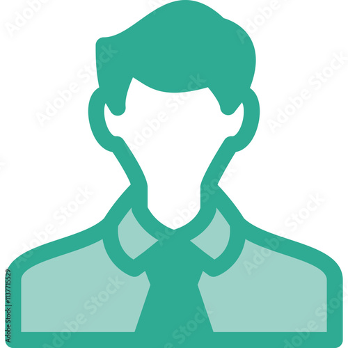 Simple vector icon office worker
