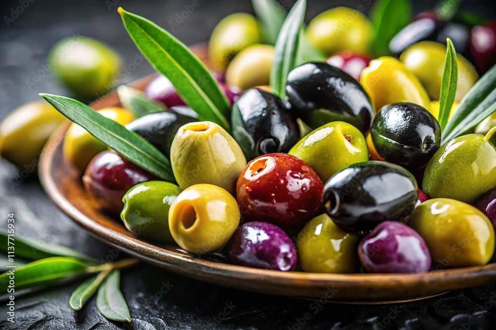 Minimalist Mixed Olives Photography: Simple Still Life of Green & Black Olives Minimalist Mixed Olives Photography: Simple Still Life of Green & Black Olives