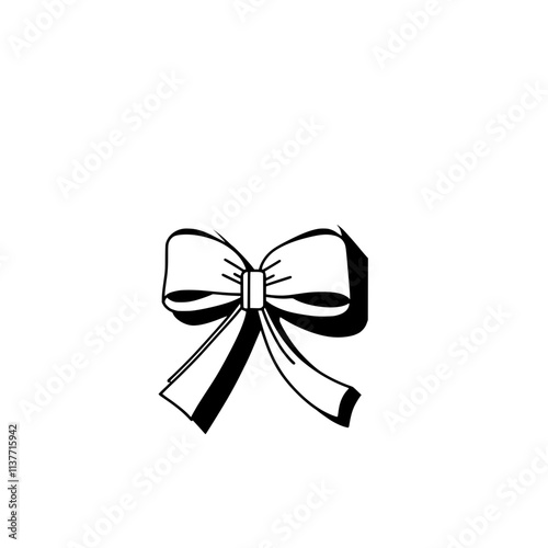 A bow icon with two loops and two streamers
