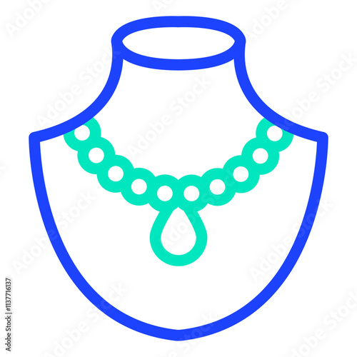 Necklace Vector Icon Design Illustration