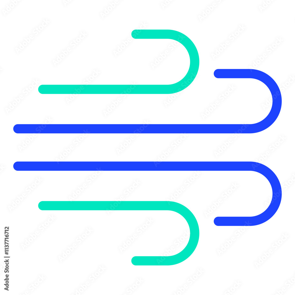Obraz premium Wind Vector Icon Design Illustration