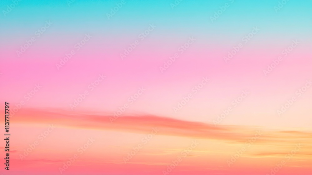 Pastel Sky Hues Sunset Cloudscape Serenity Pastel Sky Hues Sunset Cloudscape Serenity