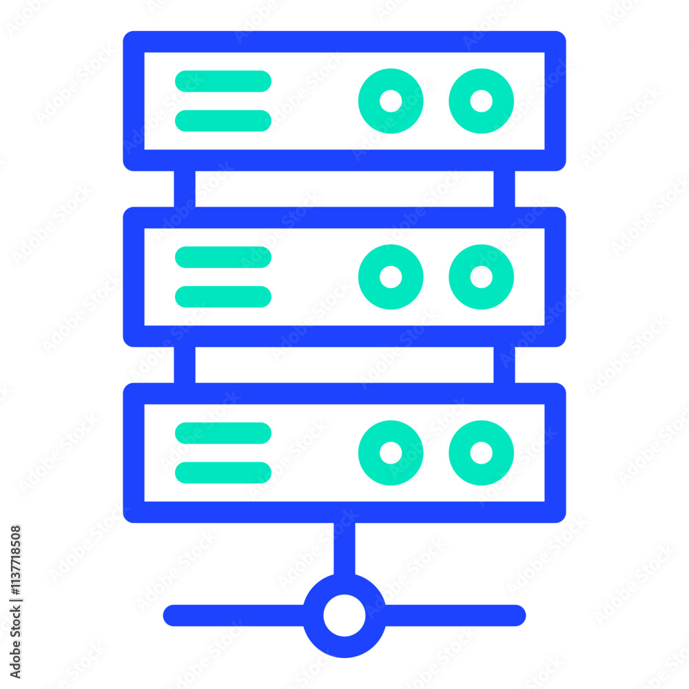 Server Vector Icon Design Illustration Server Vector Icon Design Illustration