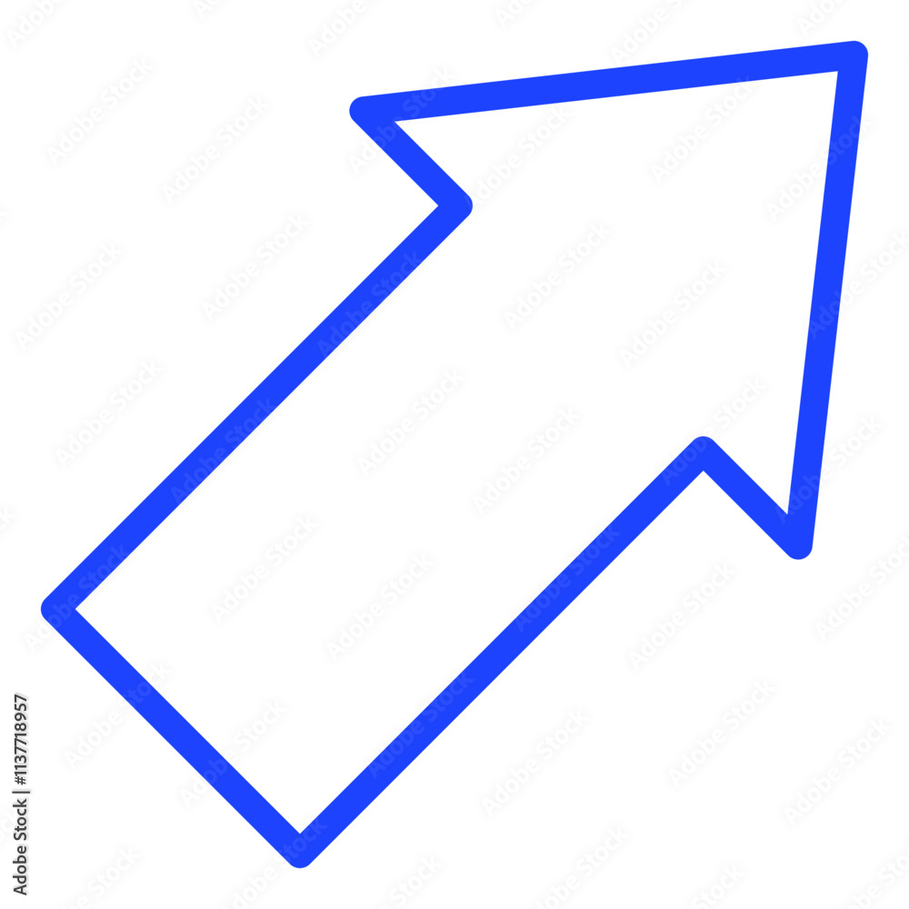 Diagonal arrow Vector Icon Design Illustration Diagonal arrow Vector Icon Design Illustration