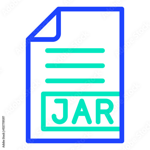 JAR Vector Icon Design Illustration