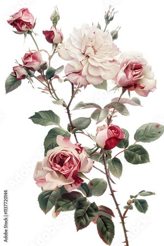 A Bouquet of Fresh, Vibrant Flowers in Various Colors, Isolated on a Transparent Background. Perfect for Floral, Gift, or Nature-Themed Designs
