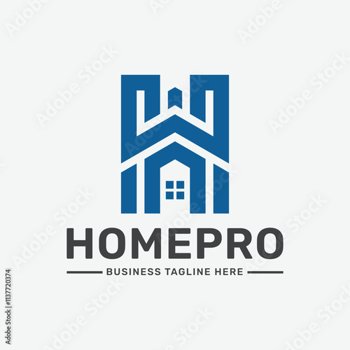 Home Pro Logo Design Vector Template 