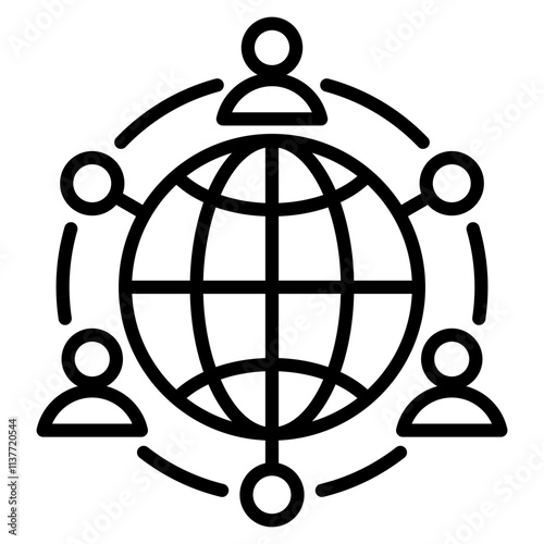 global organization single icon