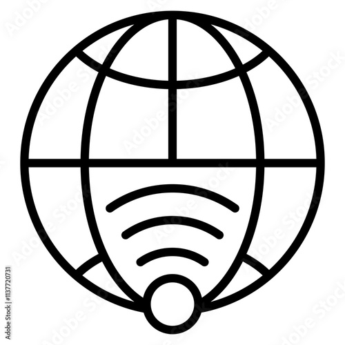 internet service single icon